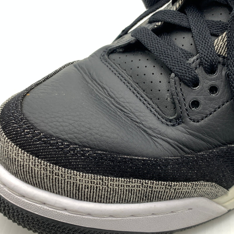 【中古品】【メンズ】 NIKE ナイキ × Levi’s リーバイス 別注 コラボ AIR JORDAN 3 RETRO SP BLACK AND WHITE LEVI'S TAB IR0914-400 エアジョーダン3 レトロ スニーカー 靴 シューズ リーバイスタブ 160-260801-ko-14-tei サイズ：28.5cm カラー：ブラック 万代Net店