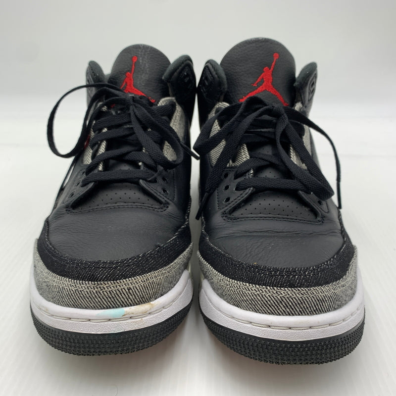 【中古品】【メンズ】 NIKE ナイキ × Levi’s リーバイス 別注 コラボ AIR JORDAN 3 RETRO SP BLACK AND WHITE LEVI'S TAB IR0914-400 エアジョーダン3 レトロ スニーカー 靴 シューズ リーバイスタブ 160-260801-ko-14-tei サイズ：28.5cm カラー：ブラック 万代Net店
