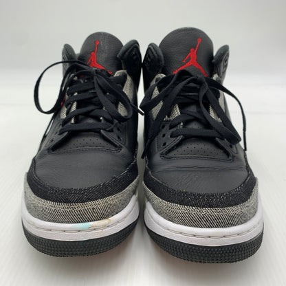 【中古品】【メンズ】 NIKE ナイキ × Levi’s リーバイス 別注 コラボ AIR JORDAN 3 RETRO SP BLACK AND WHITE LEVI'S TAB IR0914-400 エアジョーダン3 レトロ スニーカー 靴 シューズ リーバイスタブ 160-260801-ko-14-tei サイズ：28.5cm カラー：ブラック 万代Net店