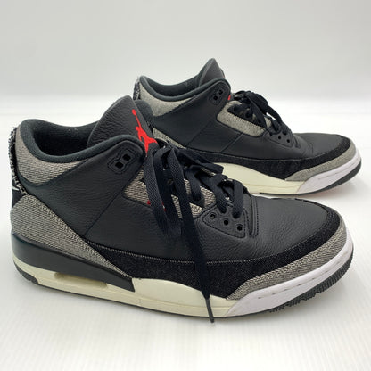 【中古品】【メンズ】 NIKE ナイキ × Levi’s リーバイス 別注 コラボ AIR JORDAN 3 RETRO SP BLACK AND WHITE LEVI'S TAB IR0914-400 エアジョーダン3 レトロ スニーカー 靴 シューズ リーバイスタブ 160-260801-ko-14-tei サイズ：28.5cm カラー：ブラック 万代Net店