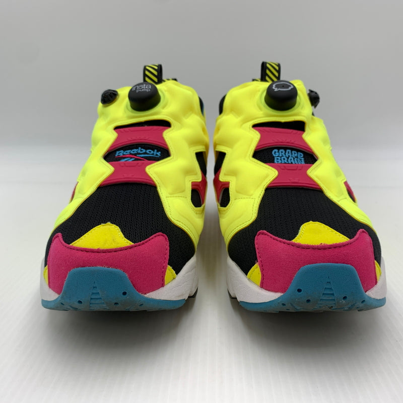 【中古品】【メンズ】 Reebok リーボック INSTAPUMP FURY 94 GRAPE BRAIN 100270947 インスタポンプフューリー94 グレイプブレイン スニーカー 靴 怪獣ポンプソフビ 162-260801-ko-17-tei サイズ：28.5cm カラー：イエロー 万代Net店