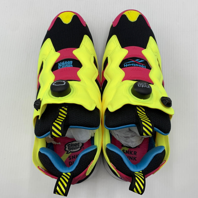 【中古品】【メンズ】 Reebok リーボック INSTAPUMP FURY 94 GRAPE BRAIN 100270947 インスタポンプフューリー94 グレイプブレイン スニーカー 靴 怪獣ポンプソフビ 162-260801-ko-17-tei サイズ：28.5cm カラー：イエロー 万代Net店