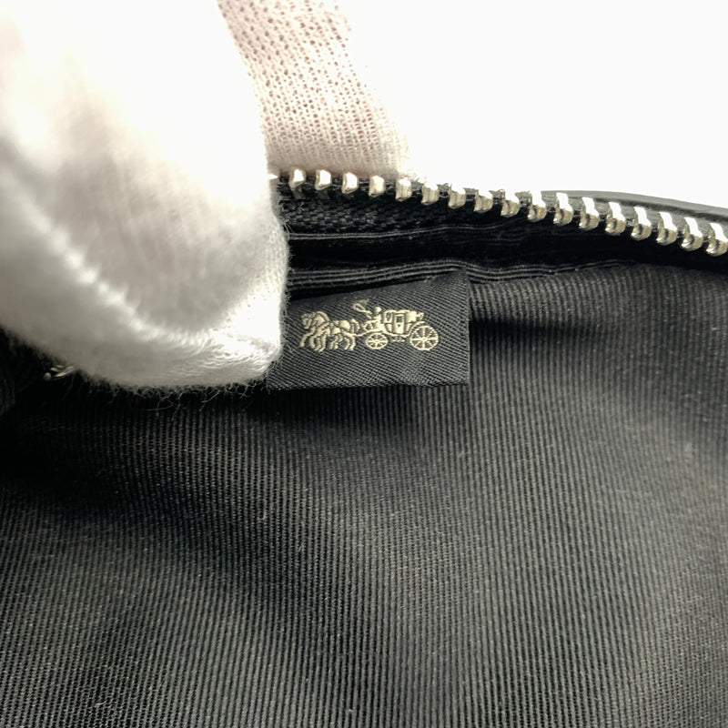 【中古品】【メンズ】 COACH コーチ CEF41 SV/BK イーサン ラージ ブリーフ カバン ショルダーバッグ クロスグレイン レザー 188-260801-ko-01-tei カラー：ブラック 万代Net店