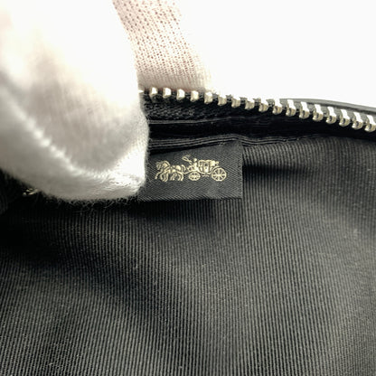 【中古品】【メンズ】 COACH コーチ CEF41 SV/BK イーサン ラージ ブリーフ カバン ショルダーバッグ クロスグレイン レザー 188-260801-ko-01-tei カラー：ブラック 万代Net店