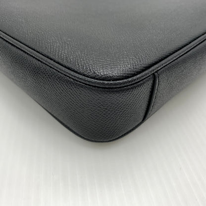 【中古品】【メンズ】 COACH コーチ CEF41 SV/BK イーサン ラージ ブリーフ カバン ショルダーバッグ クロスグレイン レザー 188-260801-ko-01-tei カラー：ブラック 万代Net店
