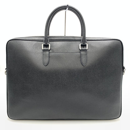 【中古品】【メンズ】 COACH コーチ CEF41 SV/BK イーサン ラージ ブリーフ カバン ショルダーバッグ クロスグレイン レザー 188-260801-ko-01-tei カラー：ブラック 万代Net店