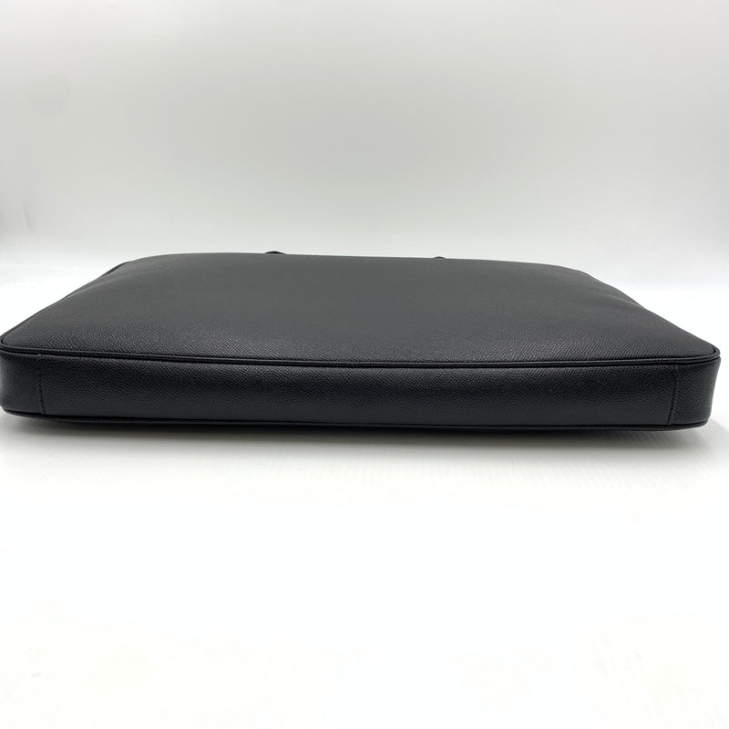 【中古品】【メンズ】 COACH コーチ CEF41 SV/BK イーサン ラージ ブリーフ カバン ショルダーバッグ クロスグレイン レザー 188-260801-ko-01-tei カラー：ブラック 万代Net店