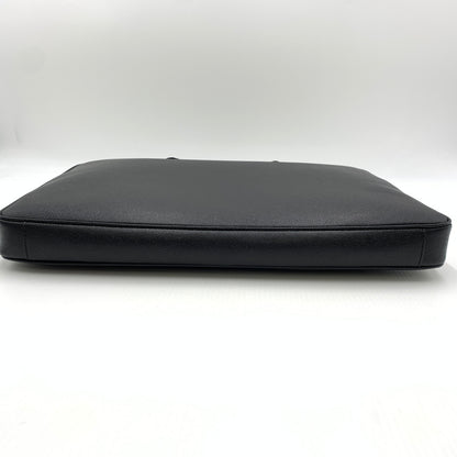 【中古品】【メンズ】 COACH コーチ CEF41 SV/BK イーサン ラージ ブリーフ カバン ショルダーバッグ クロスグレイン レザー 188-260801-ko-01-tei カラー：ブラック 万代Net店