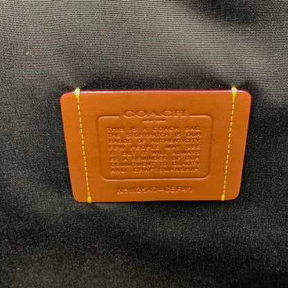 【中古品】【メンズ】 COACH コーチ CEF41 SV/BK イーサン ラージ ブリーフ カバン ショルダーバッグ クロスグレイン レザー 188-260801-ko-01-tei カラー：ブラック 万代Net店