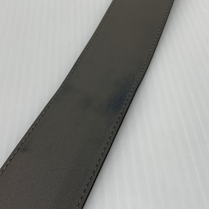 【中古品】【メンズ】 GUCCI グッチ 281548 マイクログッチ シマレザーベルト アクセサリー 182-260801-ko-03-tei サイズ：85・34 カラー：グレー 万代Net店