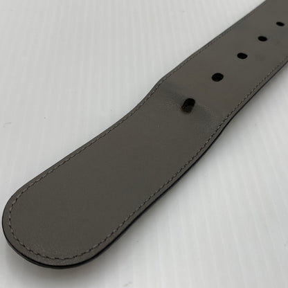 【中古品】【メンズ】 GUCCI グッチ 281548 マイクログッチ シマレザーベルト アクセサリー 182-260801-ko-03-tei サイズ：85・34 カラー：グレー 万代Net店