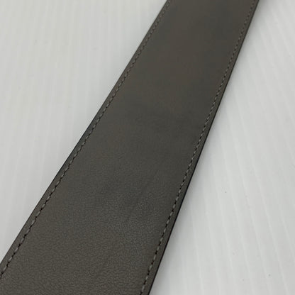 【中古品】【メンズ】 GUCCI グッチ 281548 マイクログッチ シマレザーベルト アクセサリー 182-260801-ko-03-tei サイズ：85・34 カラー：グレー 万代Net店