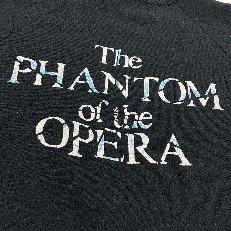 【中古品】【メンズ】 JERZEES ジェージーズ 80’s VINTAGE L/S SWEAT "THE PHANTOM OF THE OPERA" 80年代 ヴィンテージ ロングスリーブ スウェット ザ ファントム オブ ザ オペラ 長袖 トップス トレーナー 145-260807-sa-06-tei サイズ：L カラー：ブラック 万代Net店