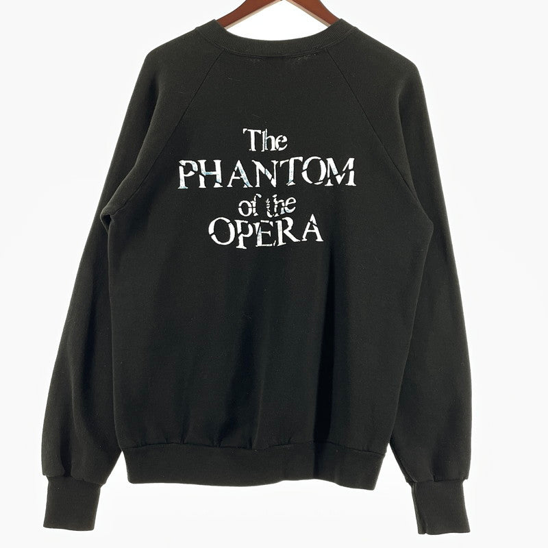 【中古品】【メンズ】 JERZEES ジェージーズ 80’s VINTAGE L/S SWEAT "THE PHANTOM OF THE OPERA" 80年代 ヴィンテージ ロングスリーブ スウェット ザ ファントム オブ ザ オペラ 長袖 トップス トレーナー 145-260807-sa-06-tei サイズ：L カラー：ブラック 万代Net店