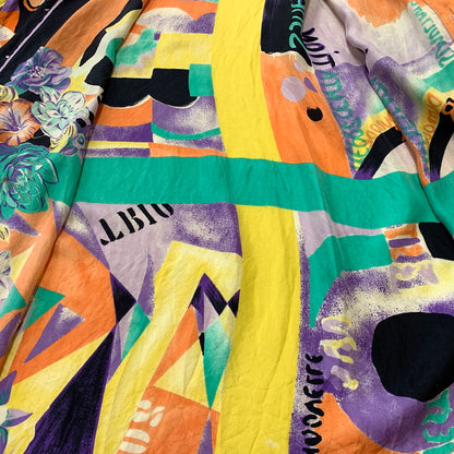 【現状渡し品】【メンズ】 V2 BY VERSACE ブイ2 バイ ヴェルサーチ ALL-OVER PATTERN L/S SHIRT オールオーバーパターン ロングスリーブ シャツ 長袖 トップス 141-260808-ko-09-tei サイズ：M カラー：総柄 万代Net店