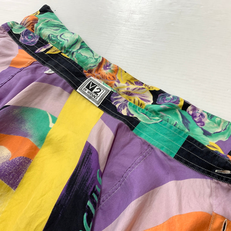 【現状渡し品】【メンズ】 V2 BY VERSACE ブイ2 バイ ヴェルサーチ ALL-OVER PATTERN L/S SHIRT オールオーバーパターン ロングスリーブ シャツ 長袖 トップス 141-260808-ko-09-tei サイズ：M カラー：総柄 万代Net店
