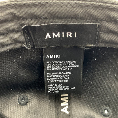 【中古品】【メンズ】 AMIRI アミリ MA LOGO COTTON CAP エムエーロゴ コットンキャップ 帽子 185-260801-ko-02-tei カラー：ブラック 万代Net店