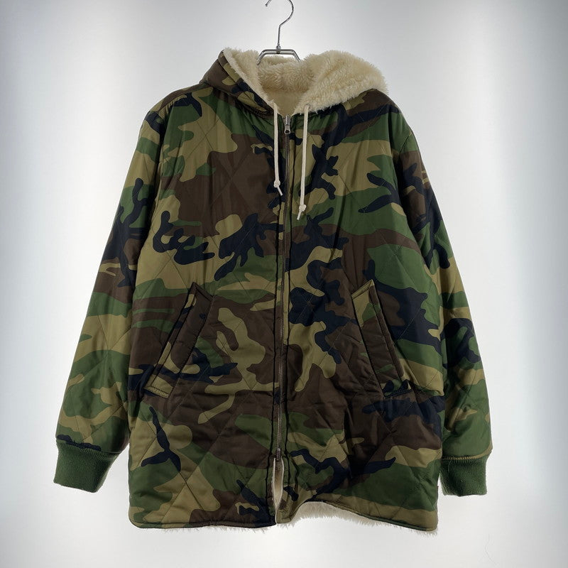 【中古品】【メンズ】 SUPREME シュプリーム 17AW REVERSIBLE SHERPA WORK PARKA リバーシブル シェルパ ワークジャケット アウター 149-260801-yo-08-tei サイズ：M カラー：カモ柄/ホワイト 万代Net店