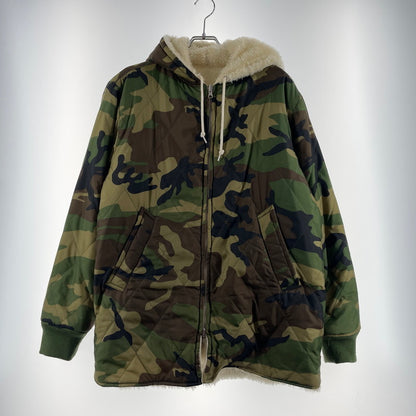 【中古品】【メンズ】 SUPREME シュプリーム 17AW REVERSIBLE SHERPA WORK PARKA リバーシブル シェルパ ワークジャケット アウター 149-260801-yo-08-tei サイズ：M カラー：カモ柄/ホワイト 万代Net店