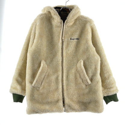 【中古品】【メンズ】 SUPREME シュプリーム 17AW REVERSIBLE SHERPA WORK PARKA リバーシブル シェルパ ワークジャケット アウター 149-260801-yo-08-tei サイズ：M カラー：カモ柄/ホワイト 万代Net店