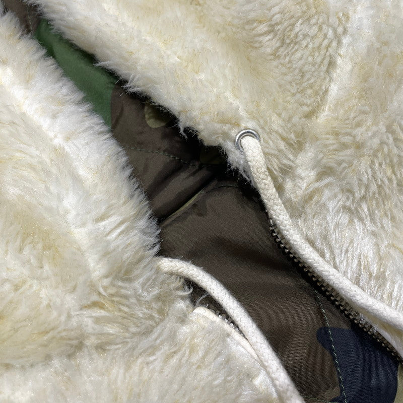 【中古品】【メンズ】 SUPREME シュプリーム 17AW REVERSIBLE SHERPA WORK PARKA リバーシブル シェルパ ワークジャケット アウター 149-260801-yo-08-tei サイズ：M カラー：カモ柄/ホワイト 万代Net店