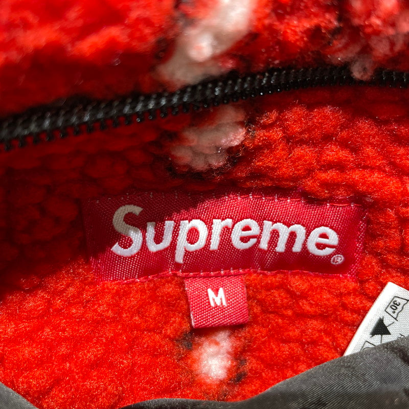 【中古品】【メンズ】 SUPREME シュプリーム 19AW REVERSIBLE BANDANA FLEECE JACKET リバーシブル バンダナ フリース ジャケット ライトアウター 149-260801-yo-12-tei サイズ：M カラー：レッド/ブラック 万代Net店