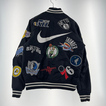 【中古品】【メンズ】 SUPREME シュプリーム× NIKE ナイキ × NBA TEAMS NBAチーム 別注コラボ 18SS WARM-UP JACKET ウォームアップ ジャケット アウター 149-260801-yo-09-tei サイズ：S カラー：ブラック 万代Net店