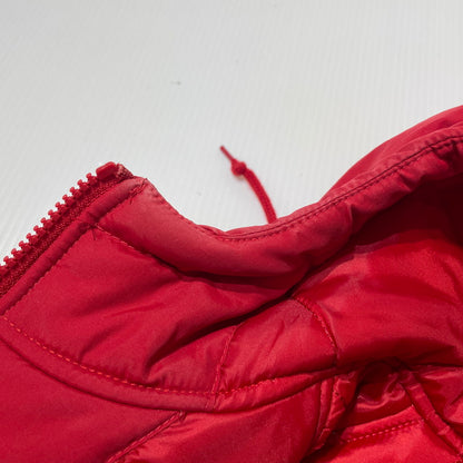 【中古品】【メンズ】 SUPREME シュプリーム 18AW ZIG ZAG STITCH PUFFY JACKET ジグザグステッチ パフィ ジャケット アウター 149-260801-yo-07-tei サイズ：S カラー：レッド 万代Net店