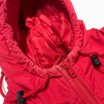 【中古品】【メンズ】 SUPREME シュプリーム 18AW ZIG ZAG STITCH PUFFY JACKET ジグザグステッチ パフィ ジャケット アウター 149-260801-yo-07-tei サイズ：S カラー：レッド 万代Net店
