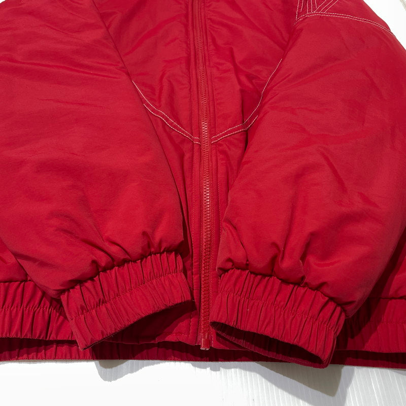【中古品】【メンズ】 SUPREME シュプリーム 18AW ZIG ZAG STITCH PUFFY JACKET ジグザグステッチ パフィ ジャケット アウター 149-260801-yo-07-tei サイズ：S カラー：レッド 万代Net店