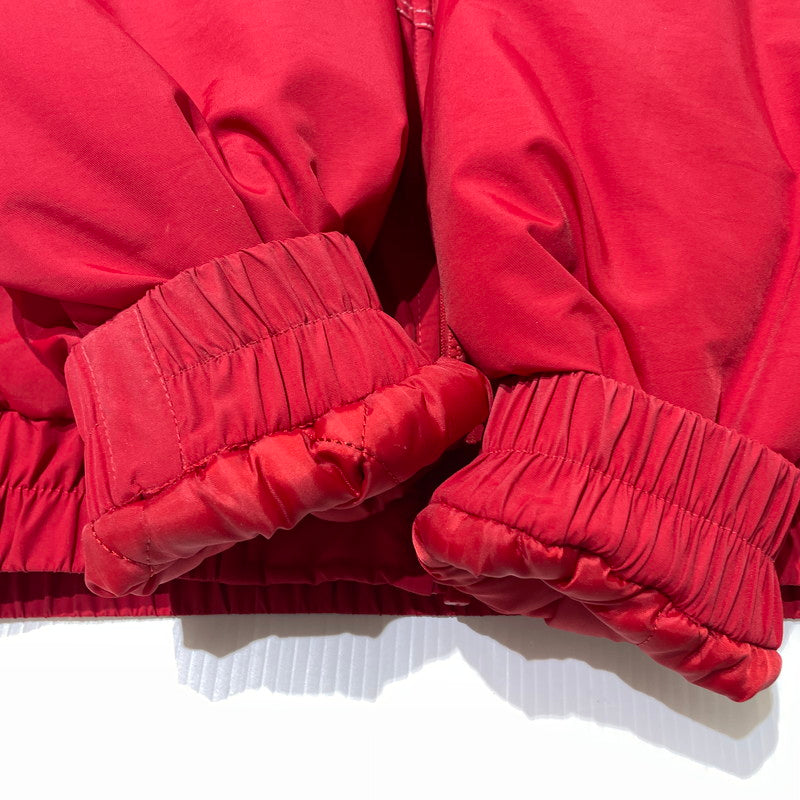 【中古品】【メンズ】 SUPREME シュプリーム 18AW ZIG ZAG STITCH PUFFY JACKET ジグザグステッチ パフィ ジャケット アウター 149-260801-yo-07-tei サイズ：S カラー：レッド 万代Net店