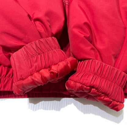 【中古品】【メンズ】 SUPREME シュプリーム 18AW ZIG ZAG STITCH PUFFY JACKET ジグザグステッチ パフィ ジャケット アウター 149-260801-yo-07-tei サイズ：S カラー：レッド 万代Net店