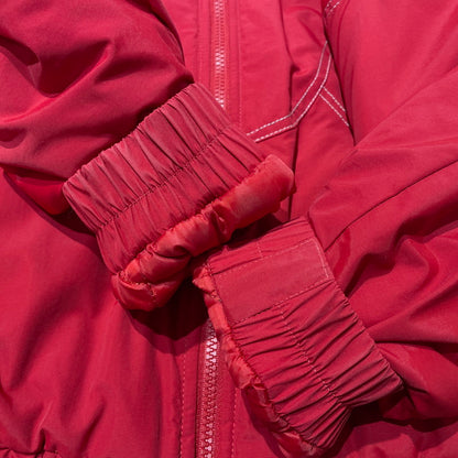【中古品】【メンズ】 SUPREME シュプリーム 18AW ZIG ZAG STITCH PUFFY JACKET ジグザグステッチ パフィ ジャケット アウター 149-260801-yo-07-tei サイズ：S カラー：レッド 万代Net店