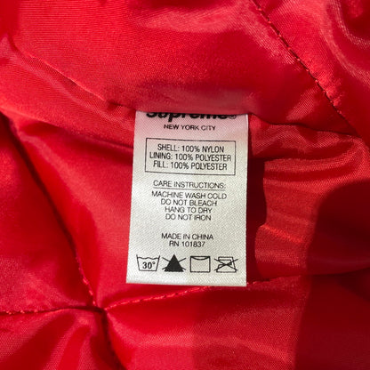 【中古品】【メンズ】 SUPREME シュプリーム 18AW ZIG ZAG STITCH PUFFY JACKET ジグザグステッチ パフィ ジャケット アウター 149-260801-yo-07-tei サイズ：S カラー：レッド 万代Net店