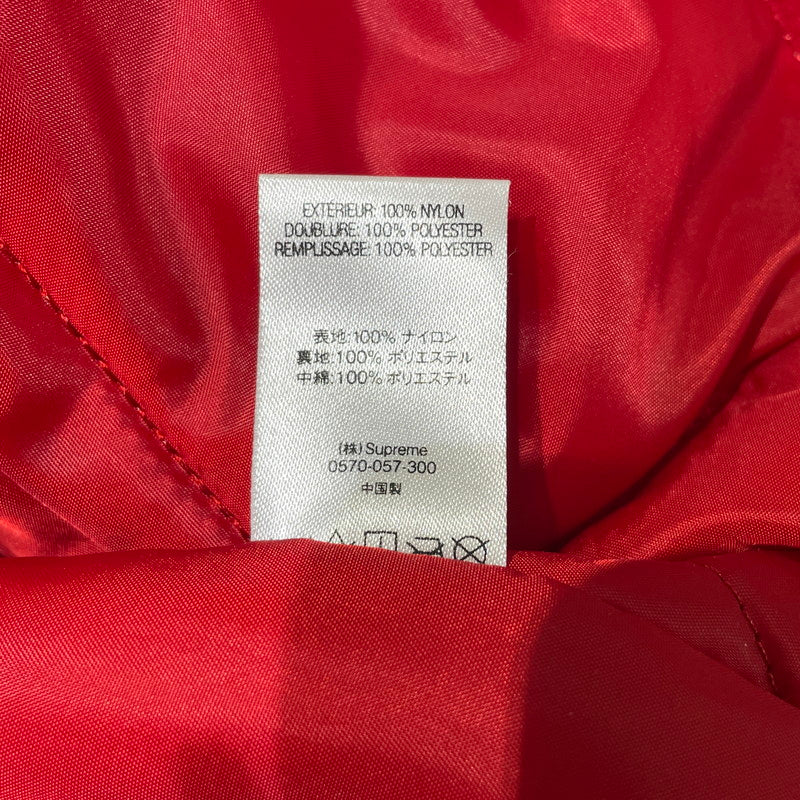 【中古品】【メンズ】 SUPREME シュプリーム 18AW ZIG ZAG STITCH PUFFY JACKET ジグザグステッチ パフィ ジャケット アウター 149-260801-yo-07-tei サイズ：S カラー：レッド 万代Net店