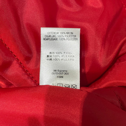 【中古品】【メンズ】 SUPREME シュプリーム 18AW ZIG ZAG STITCH PUFFY JACKET ジグザグステッチ パフィ ジャケット アウター 149-260801-yo-07-tei サイズ：S カラー：レッド 万代Net店