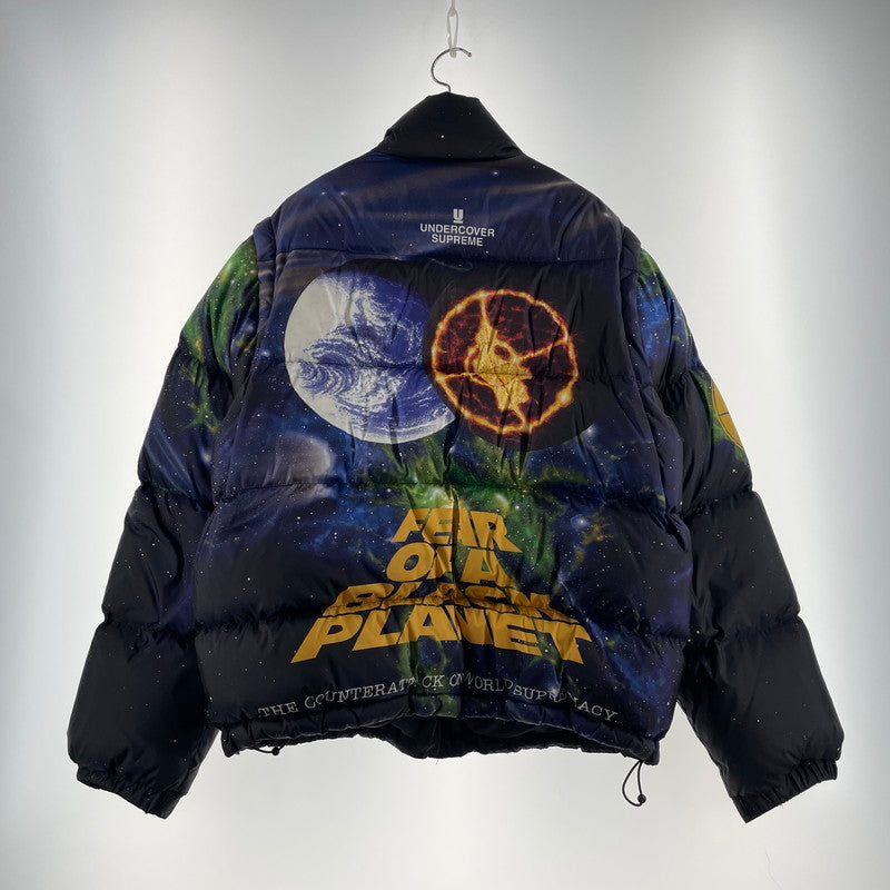 【中古品】【メンズ】 SUPREME シュプリーム × UNDERCOVER アンダーカバー × PUBLIC ENEMY パブリックエネミー 別注コラボ 18SS PUFFY JACKET パフィ ジャケット アウター 149-260801-yo-06-tei サイズ：M カラー：柄 万代Net店