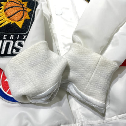 【中古品】【メンズ】 SUPREME シュプリーム× NIKE ナイキ × NBA TEAMS NBAチーム 別注コラボ 18SS WARM-UP JACKET ウォームアップ ジャケット アウター 149-260801-yo-11-tei サイズ：M カラー：ホワイト 万代Net店