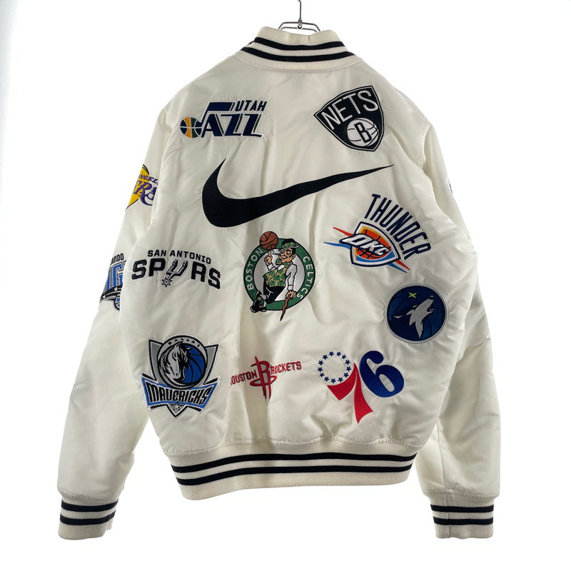 【中古品】【メンズ】 SUPREME シュプリーム× NIKE ナイキ × NBA TEAMS NBAチーム 別注コラボ 18SS WARM-UP JACKET ウォームアップ ジャケット アウター 149-260801-yo-11-tei サイズ：M カラー：ホワイト 万代Net店