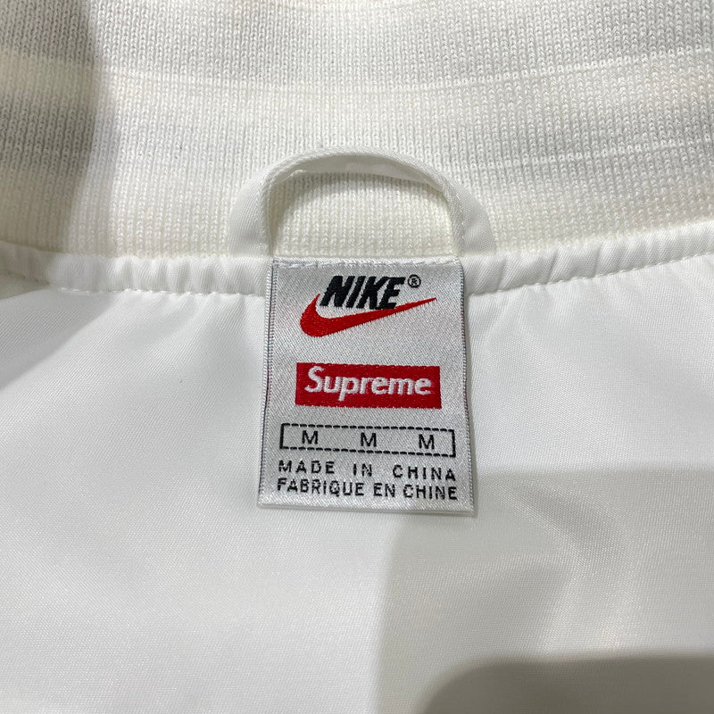 【中古品】【メンズ】 SUPREME シュプリーム× NIKE ナイキ × NBA TEAMS NBAチーム 別注コラボ 18SS WARM-UP JACKET ウォームアップ ジャケット アウター 149-260801-yo-11-tei サイズ：M カラー：ホワイト 万代Net店
