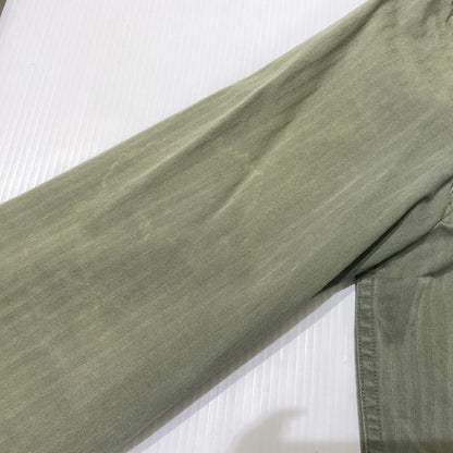 【中古品】【メンズ】 SUPREME シュプリーム 11SS HERRINGBONE MILITARY SHIRT ヘリンボーン ミリタリー シャツ 長袖 トップス 149-260801-yo-14-tei サイズ：M カラー：カーキ 万代Net店