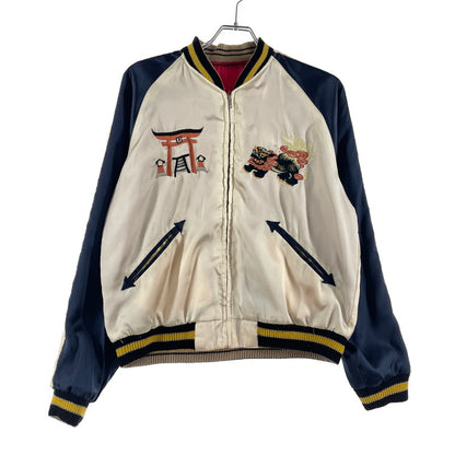【中古品】【メンズ】 TAYLOR TOYO テーラー東洋 REVERSIBLE SOUVENIR JACKET TT10930 リバーシブル スーベニアジャケット ライトアウター 沖縄 145-260801-yo-02-tei サイズ：M カラー：レッド/ホワイト 万代Net店