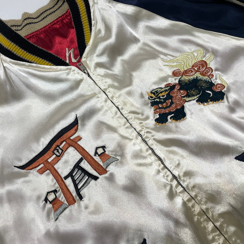 【中古品】【メンズ】 TAYLOR TOYO テーラー東洋 REVERSIBLE SOUVENIR JACKET TT10930 リバーシブル スーベニアジャケット ライトアウター 沖縄 145-260801-yo-02-tei サイズ：M カラー：レッド/ホワイト 万代Net店