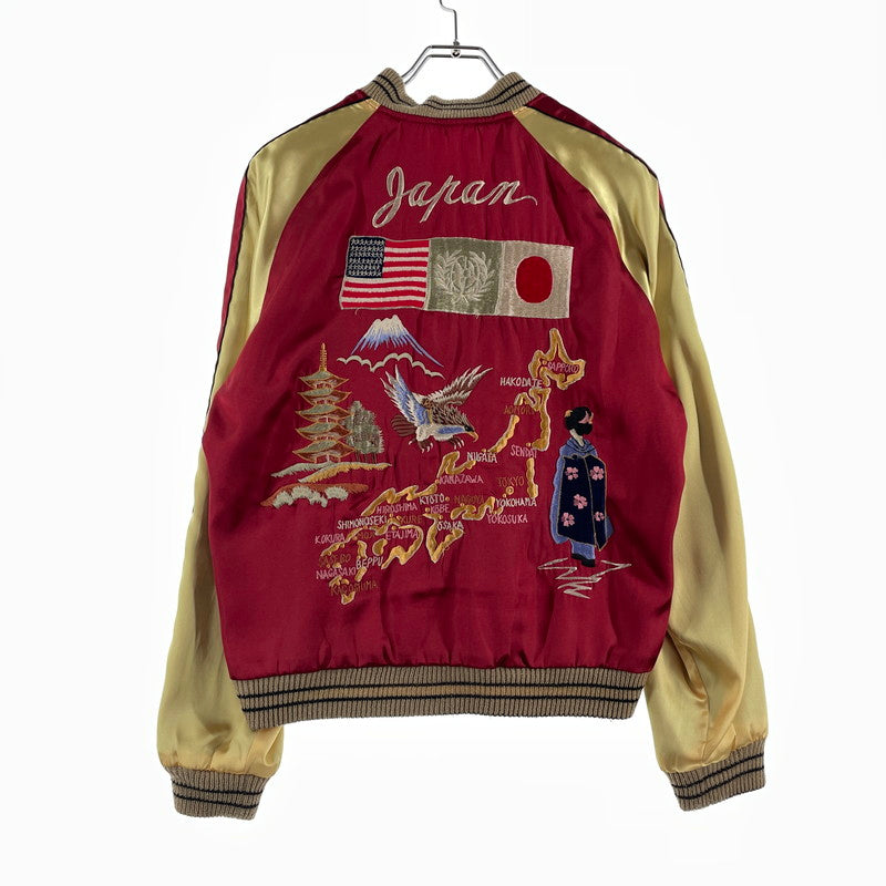 【中古品】【メンズ】 TAYLOR TOYO テーラー東洋 REVERSIBLE SOUVENIR JACKET TT10930 リバーシブル スーベニアジャケット ライトアウター 沖縄 145-260801-yo-02-tei サイズ：M カラー：レッド/ホワイト 万代Net店