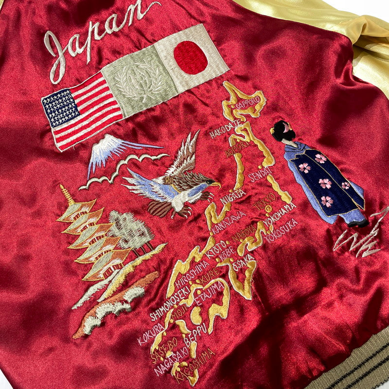 【中古品】【メンズ】 TAYLOR TOYO テーラー東洋 REVERSIBLE SOUVENIR JACKET TT10930 リバーシブル スーベニアジャケット ライトアウター 沖縄 145-260801-yo-02-tei サイズ：M カラー：レッド/ホワイト 万代Net店