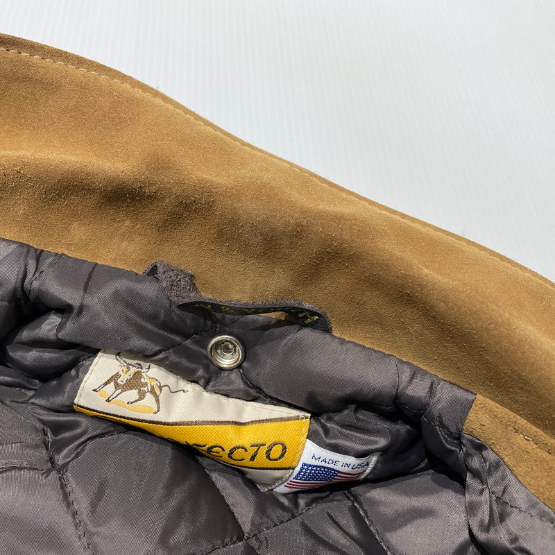 【中古品】【メンズ】 SCHOTT ショット × BEAUTY&YOUTH ビューティーアンドユース 別注 コラボ 613UA SUEDE RIDERS JACKET 7433 スウェード ライダースジャケット アウター 145-260801-yo-03-tei サイズ：36 カラー：ブラウン 万代Net店