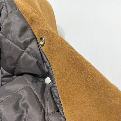 【中古品】【メンズ】 SCHOTT ショット × BEAUTY&YOUTH ビューティーアンドユース 別注 コラボ 613UA SUEDE RIDERS JACKET 7433 スウェード ライダースジャケット アウター 145-260801-yo-03-tei サイズ：36 カラー：ブラウン 万代Net店
