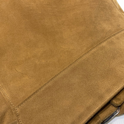 【中古品】【メンズ】 SCHOTT ショット × BEAUTY&YOUTH ビューティーアンドユース 別注 コラボ 613UA SUEDE RIDERS JACKET 7433 スウェード ライダースジャケット アウター 145-260801-yo-03-tei サイズ：36 カラー：ブラウン 万代Net店