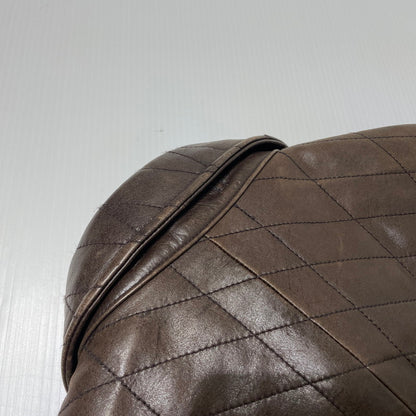 【中古品】【メンズ】 ABAHOUSE アバハウス LEATHER QUILTING COAT 00790010 レザー キルティング コート アウター 牛革 147-260801-yo-04-tei サイズ：2 カラー：ブラウン 万代Net店