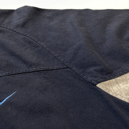 【中古品】【メンズ】 NIKE ナイキ 00's FRONT LOGO TEE 2000年 フロント ロゴ Tシャツ 半袖 トップス 148-260801-sa-17-tei サイズ：S カラー：ネイビー 万代Net店
